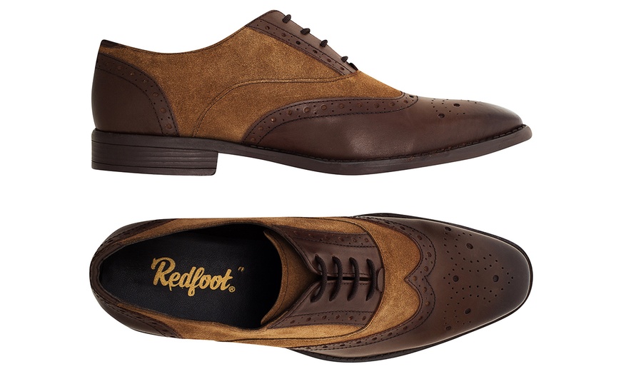 Image 11: Redfoot Men's Square-Toe Brogues