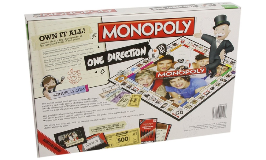 Image 2: One Direction Monopoly Board Game