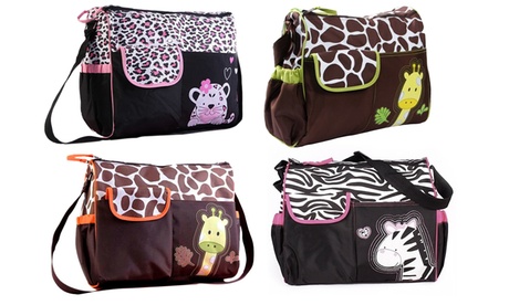 Borsa mamma con tracolla e stampe animali disponibile in 5 colori con spedizione gratuita