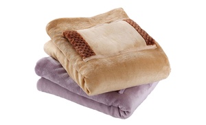 Electric Heated Cashmere Blend Blanket