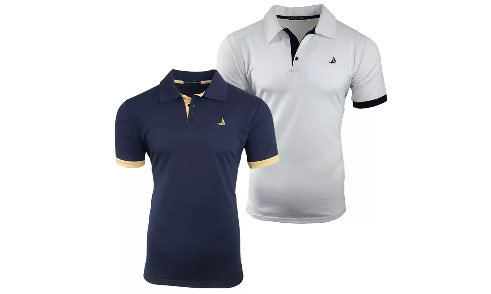 2er-Pack Blu Apparel Herren-Poloshirts