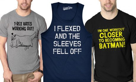 Men's Fitness-Themed Tees and Tanks