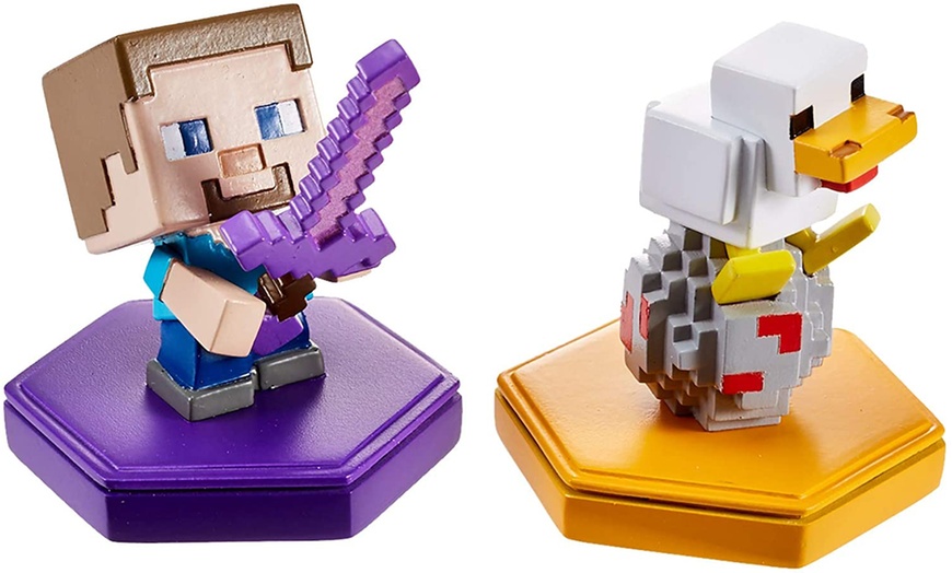 Image 4: Mattel Minecraft Mini Figurines