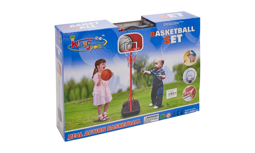 Image 23: Kids' Basketball Set with Ball