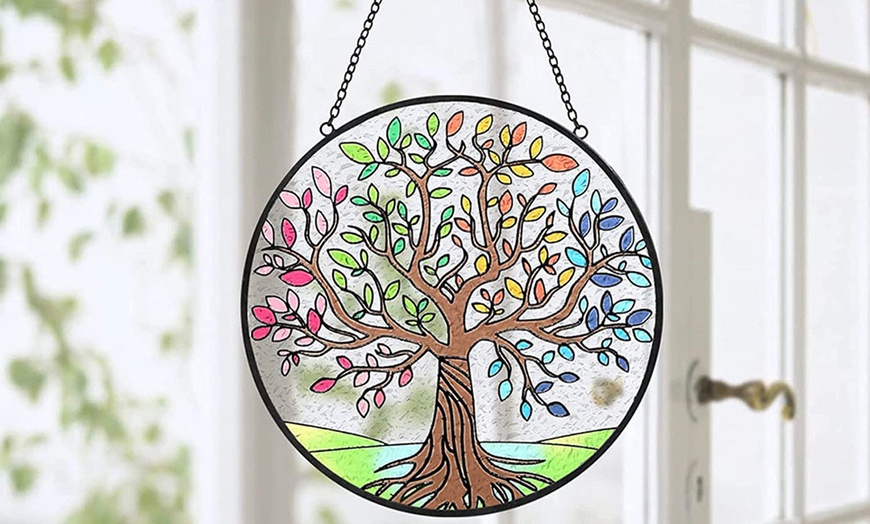 Image 1: Bright Tree of Life Hanging Decoration