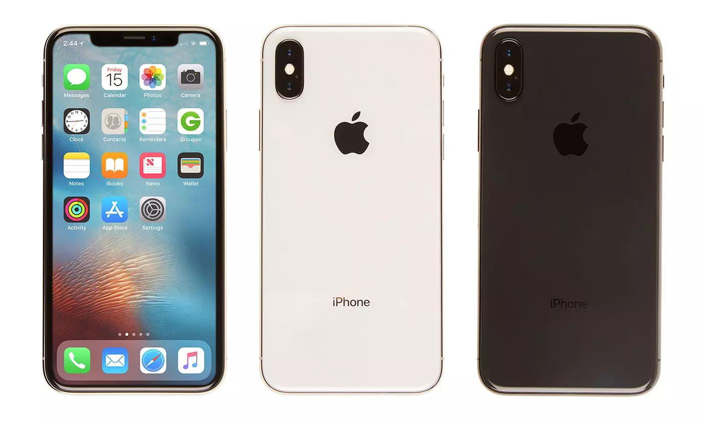Apple iPhone X Smartphone (GSM Unlocked) (Refurb. A-Grade) with MFi-Certified Lightning Cable and Generic Power Adapter - Primary Image
