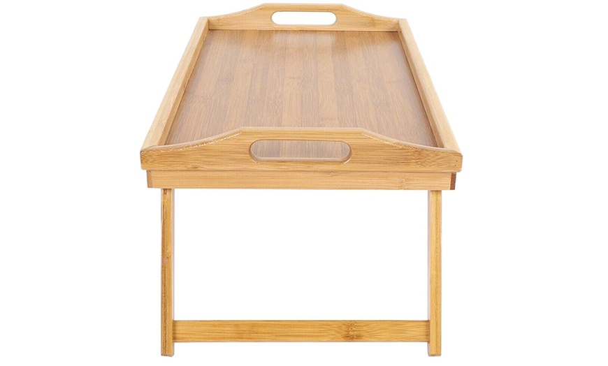 Image 9: Bamboo Folding Table