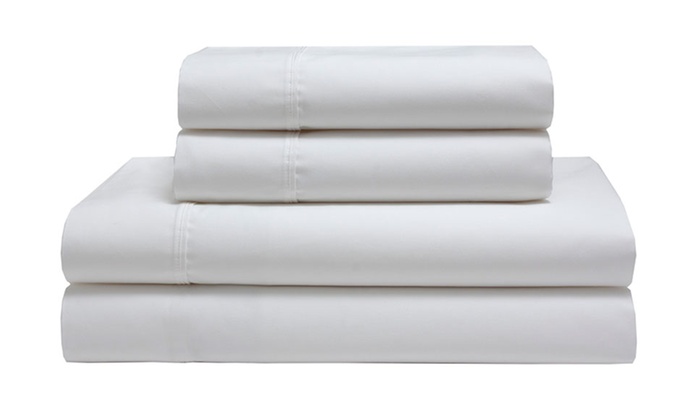 Cotton and Tencel Blend Soft Touch Sheet Set (4pc) | Groupon