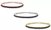 10.00 CTTW Black Spinal Tennis Bracelets in 18K Gold