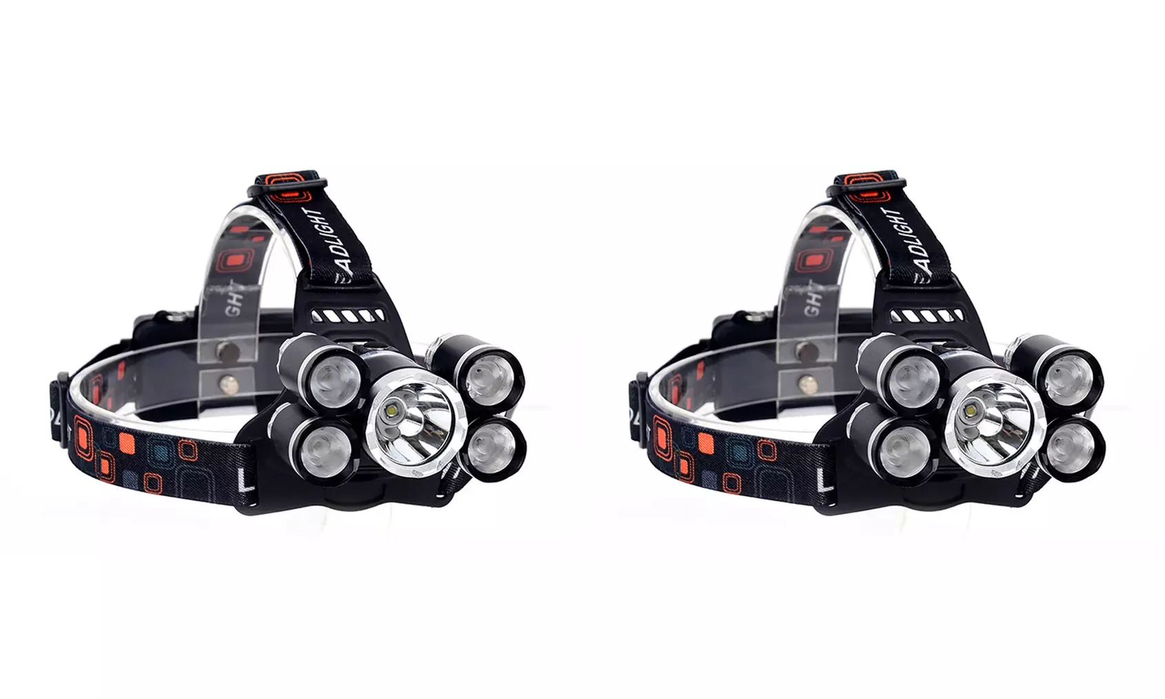 Lampe frontale 5 LEDs GloBrite, pour activités de camping, escalade, randonnée et cyclisme - Image 7