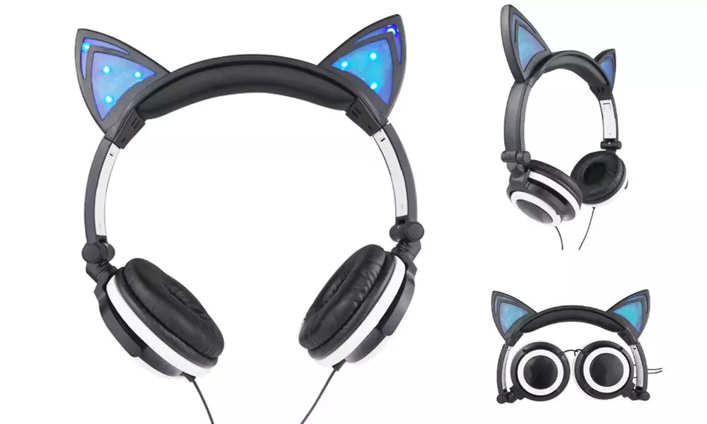 Jamsonic DJ-Style Light-Up Cat-Ear Headphones - Second Medium