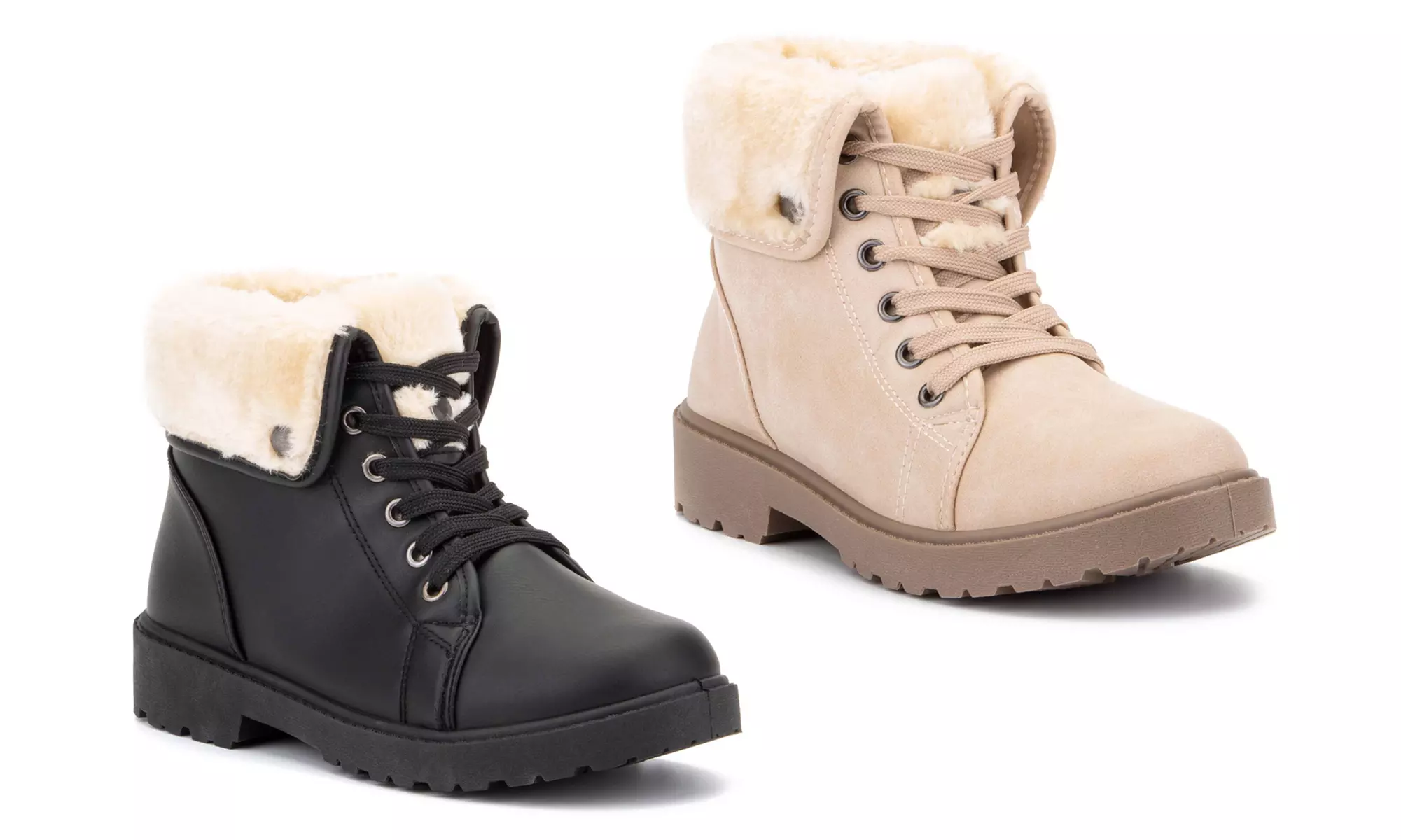 Olivia Miller Women's Fur-Lined Work Boots - Primary Image