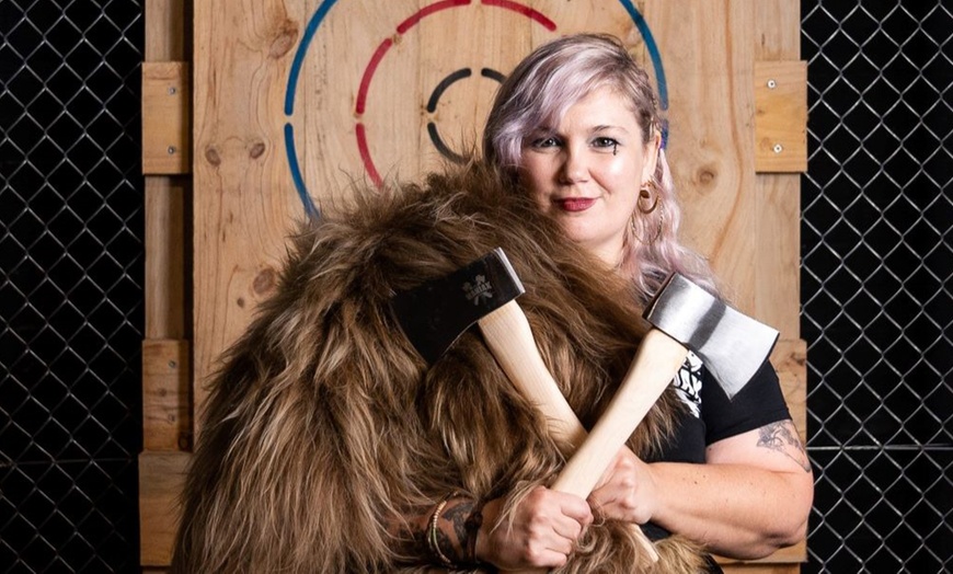 Image 1: Fun Awaits: 1-Hour Axe Throwing for Up to 10 Players at MANIAX SYDNEY