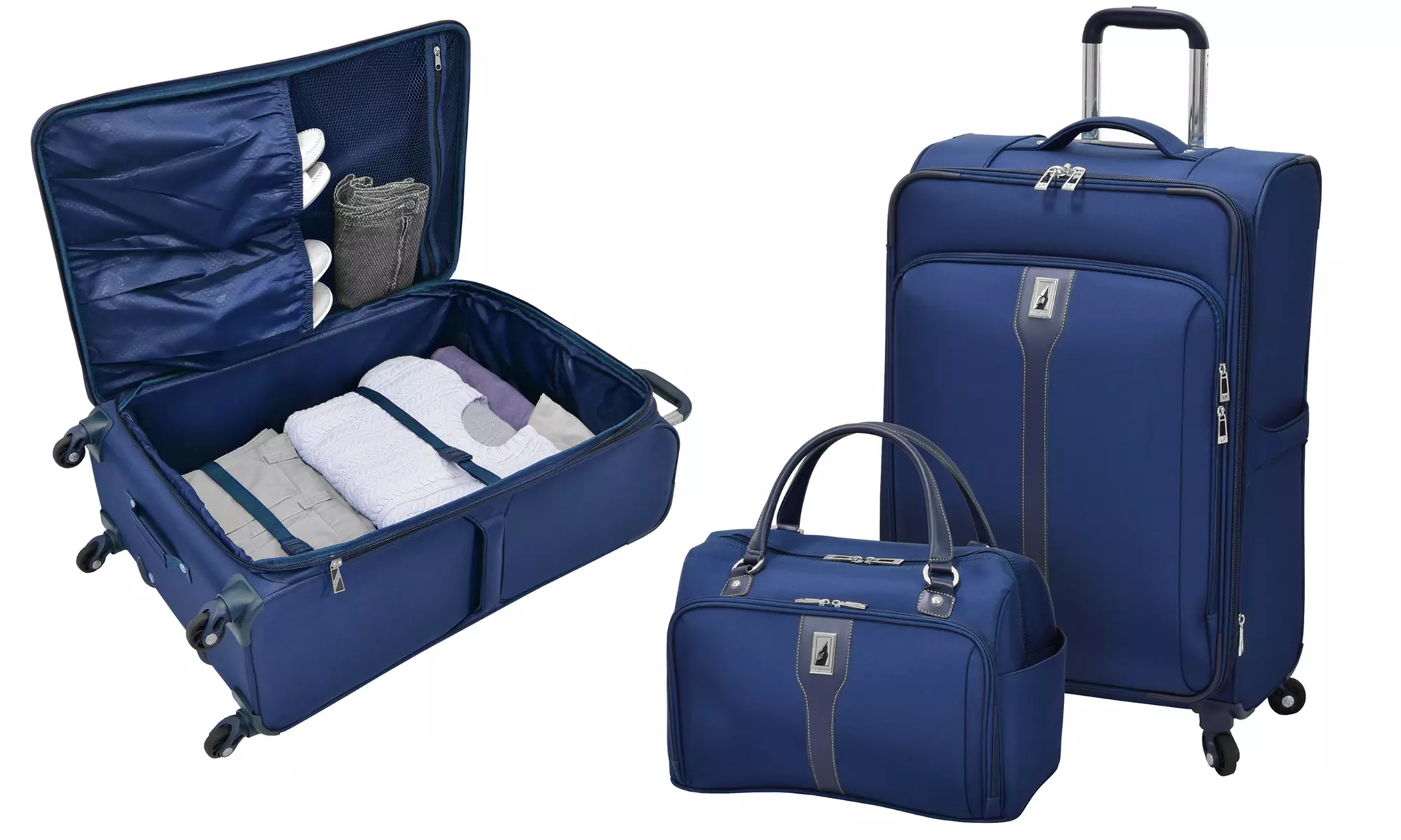 London Fog Knightsbridge 25" Spinner and 17" Cabin Bag Luggage Set (2-Piece) - Primary Image