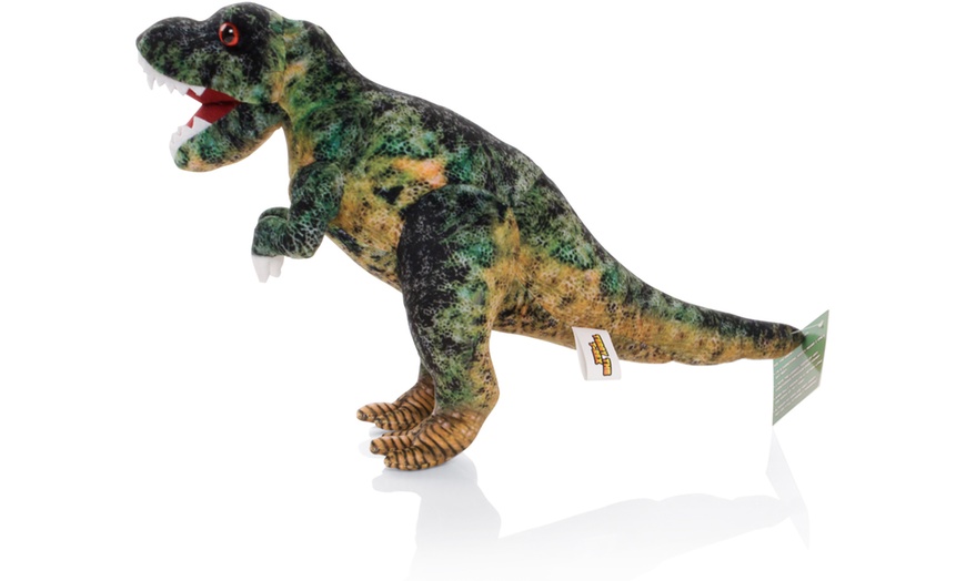 Image 7: Set of Three Jumbo Plush Dinosaurs