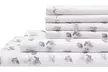 Microfiber Elite Home Products Spring Meadow Print Embroidered Sheet Set - Second Medium