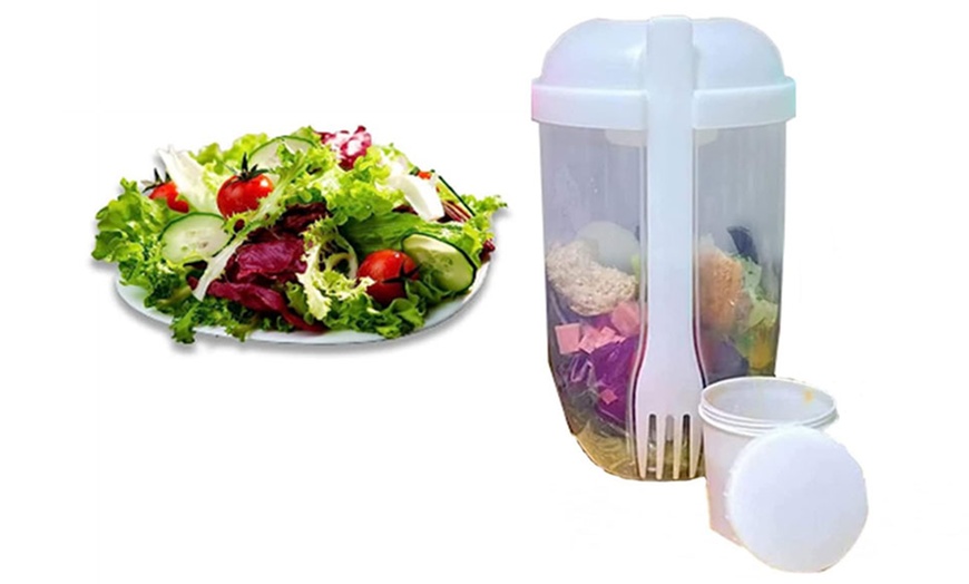 Image 8: Meal Prep Salad Shaker Container