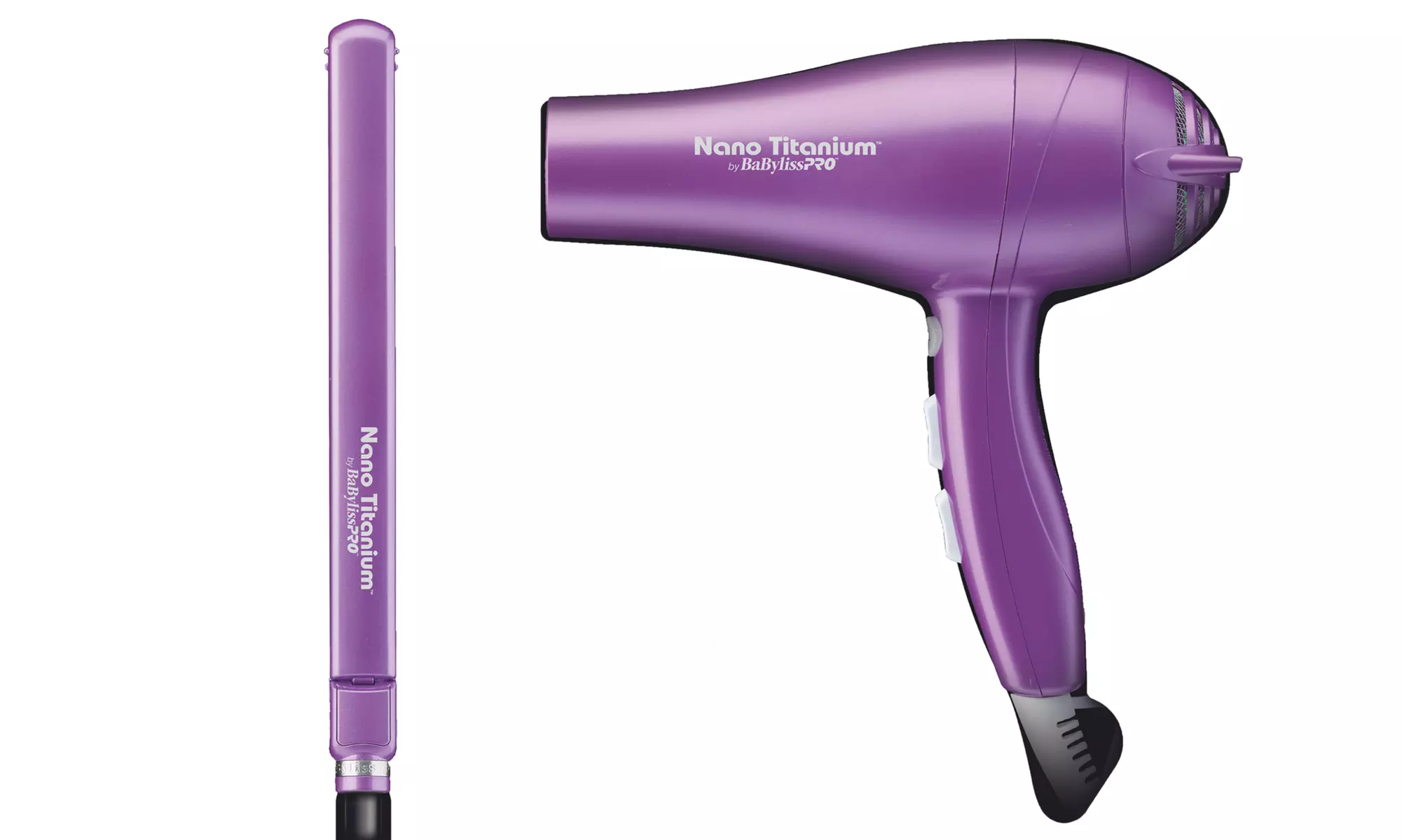 BaByliss Pro Nano Titanium Hair Dryer and 1" Ultra-Thin Flat Iron - Primary Image