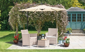 Seville Rattan-Effect Garden Bistro Set