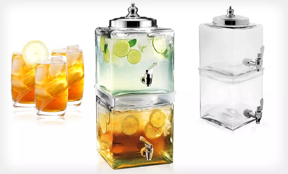 $44.99 for a Del Sol 1.4 Gal. 2-Tier Cube Jug Beverage Dispenser ($98 List Price). Free Shipping and Returns. - Primary Image