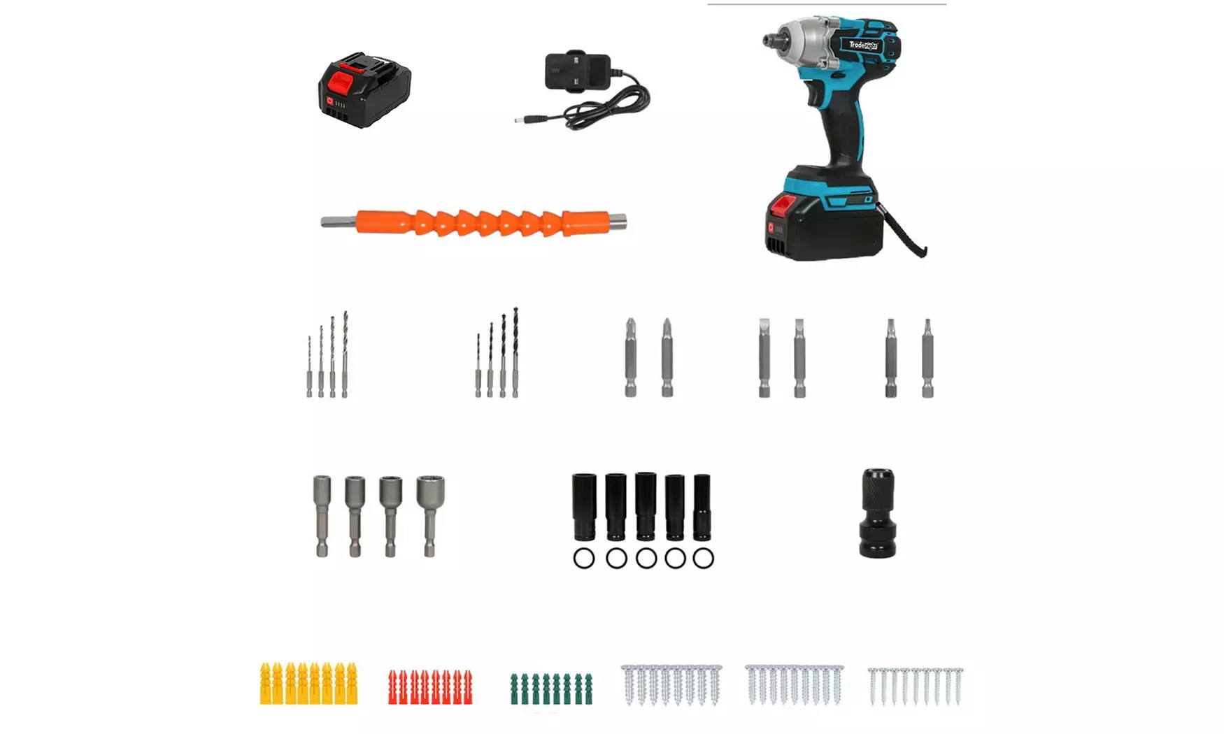Traderight 21V Cordless Impact and Grinder Range