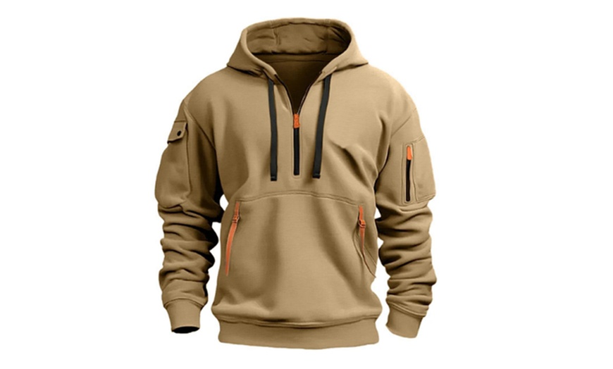 Image 5: Men’s Hooded Pullover Sweatshirt