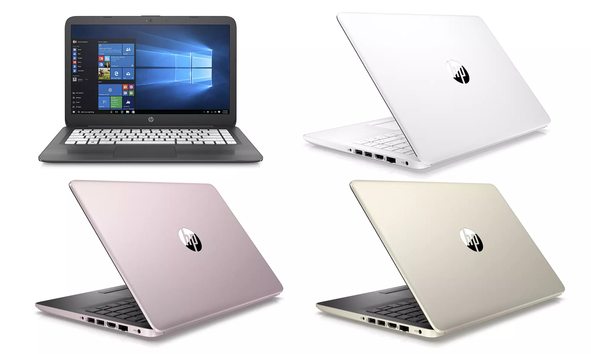 HP 14" Laptop with 1.1GHz Intel Celeron N4000 Processor, 4GB RAM, 64GB eMMC, and 1yr Office 365 (Manufacturer Refurb) - Primary Image