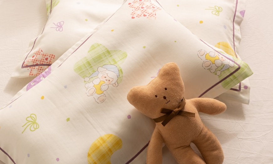 Image 36: Breathable Pure Cotton Kids Pillowcase Pair