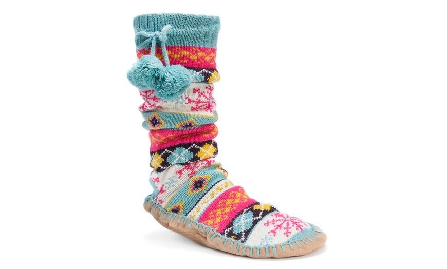 muk luks slipper socks womens