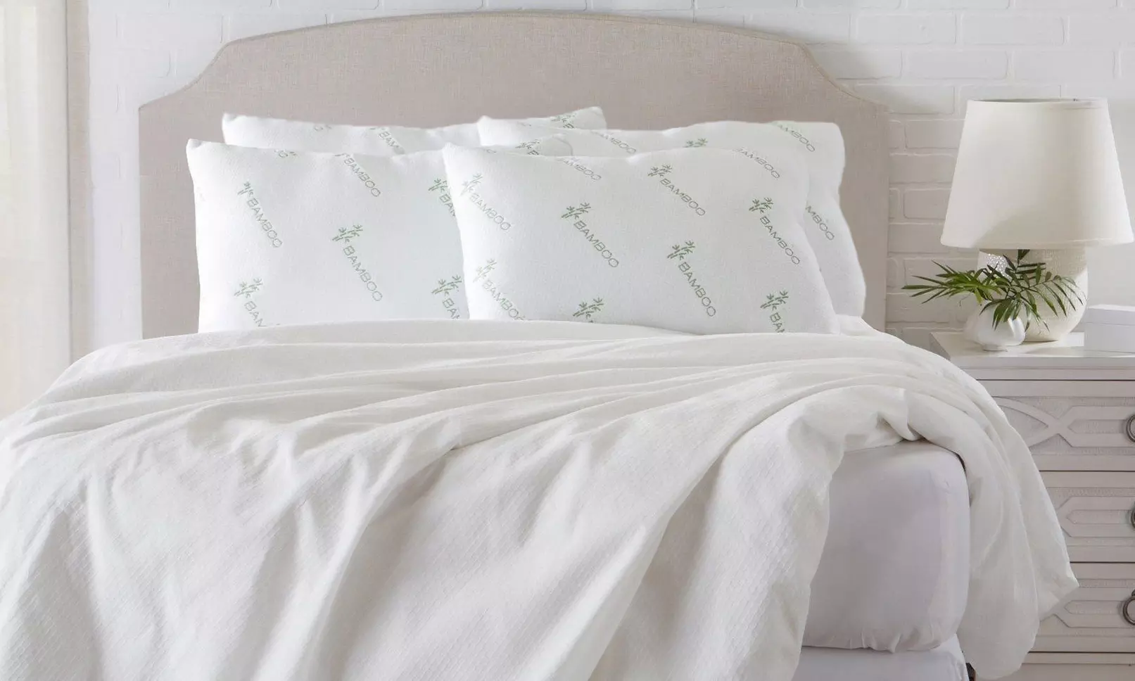 Bamboo Hypoallergenic Memory-Foam Pillows (2- or 4-Pack) - Image 2