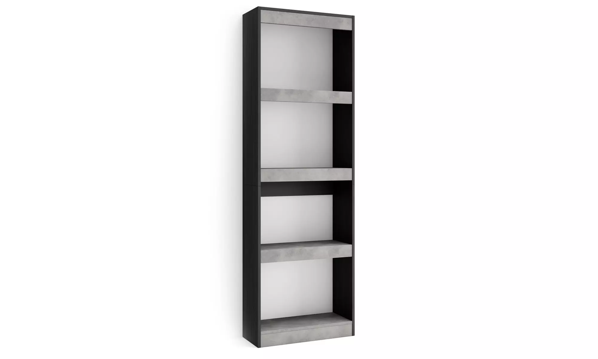 Elegante estantería de madera porosa; 60cm x 186cm x 25cm