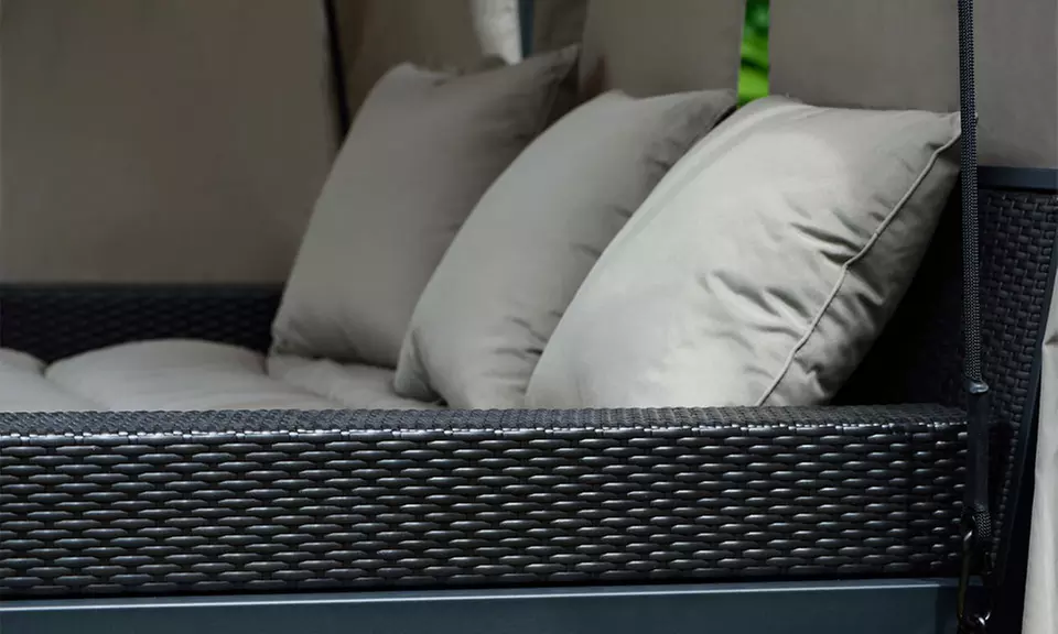 Home Deluxe Pavillon Provence mit schwebendem Rattanbett inkl. Versand - Second Medium