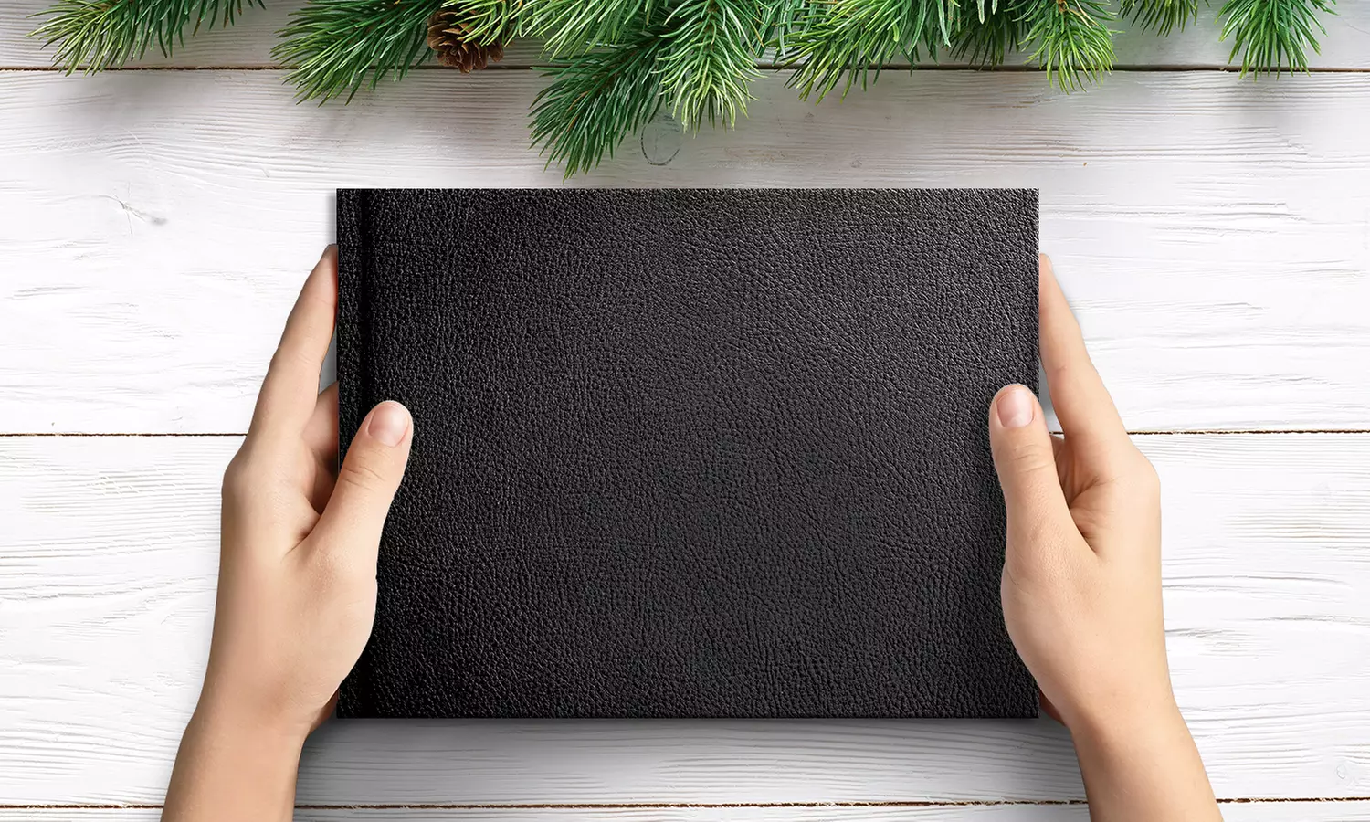 Livre photo en cuir personnalisable