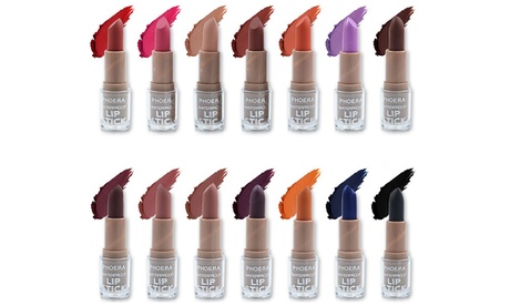 1, 2 o 14 rossetti Phoera, resistenti all'acqua e disponibili in vari colori