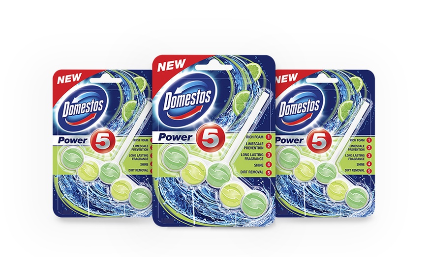 Image 2: Domestos Power 5 Rim Blocks 55g