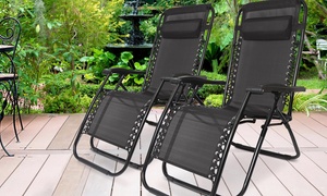 Set of Two Zero-Gravity Folding Chairs