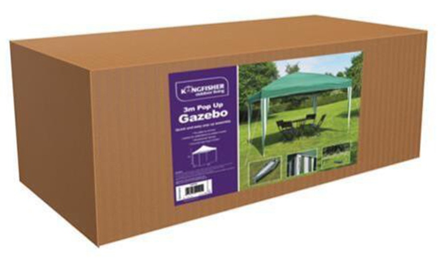 Image 3: Kingfisher Pop Up Gazebo Tent