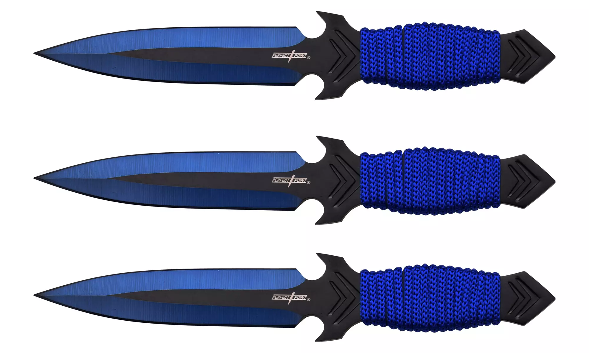 3-Piece Stainless Steel Multi-Color Throwing Knife Set - Second Medium