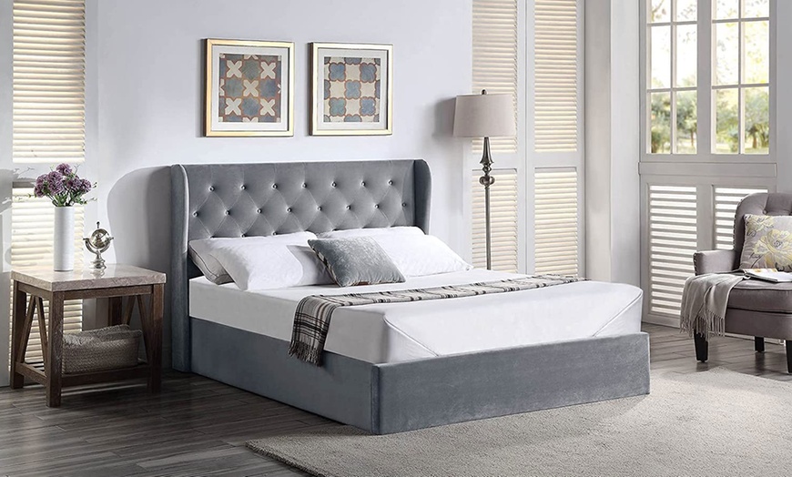 Image 2: Wimbledon Ottoman Bed with Optional Mattress