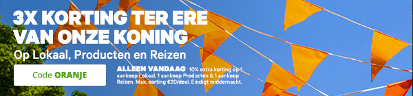 Koningsdag bij Groupon