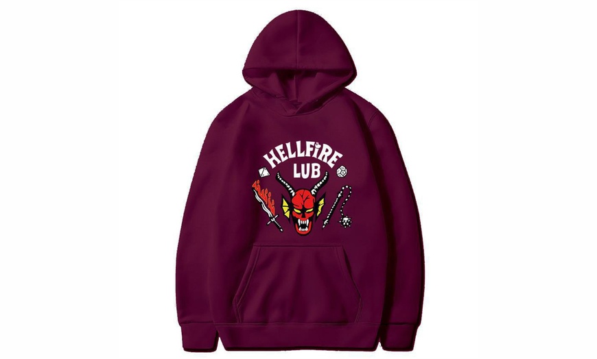 Image 5: Stranger Things Hellfire Club Hoodie