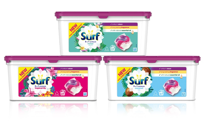 Image 1: Up to 12 Packs of Surf 3-in-1 Washing Capsules