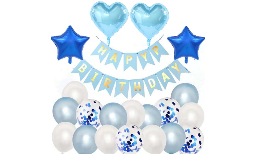 Image 3: 36-Piece Birthday Party Balloons Kit