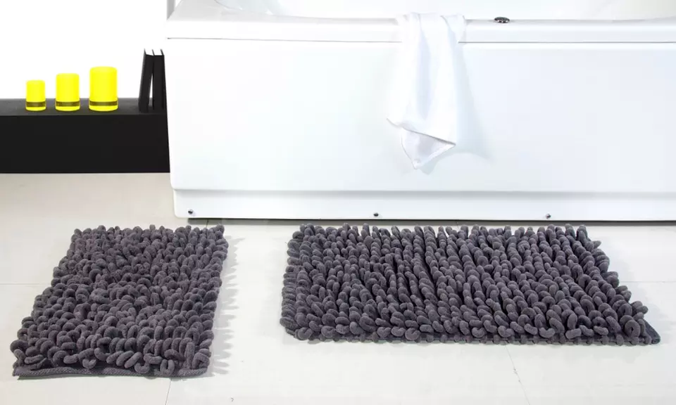2-Piece Micro-Chenille Loop Bath Rug Set - Primary Image