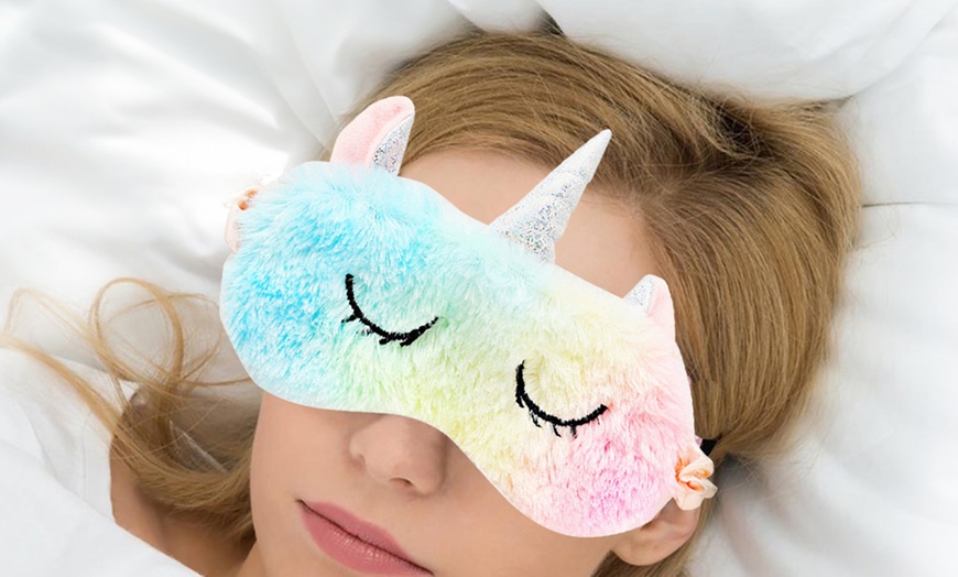 Image 1: Unicorn Sleeping Eye Mask