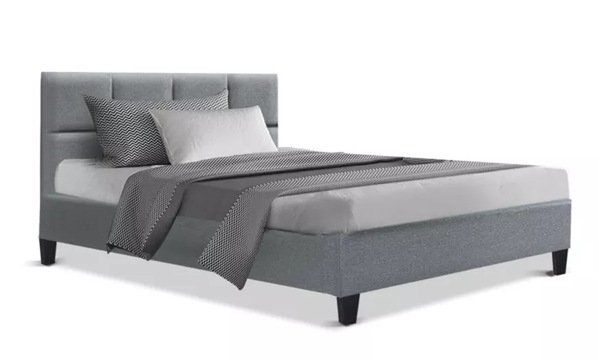 Image 11: Contemporary Plush Bed Frame