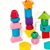 Image 6: 25 Beads Wooden Lacing Toy Set; Educational and Interactive Fun