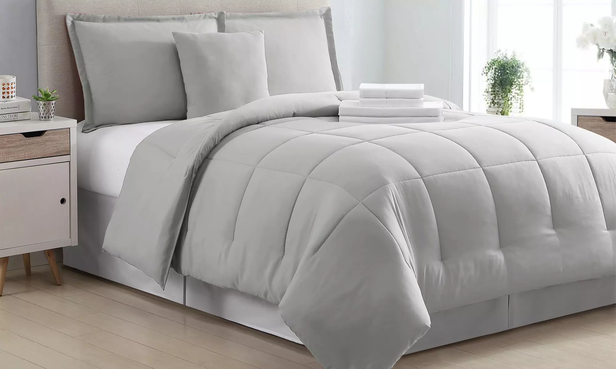 Hotel 5th Ave Oversized Bed-in-a-Bag Sets with Sheets (6- or 8-Piece) - Primary Image