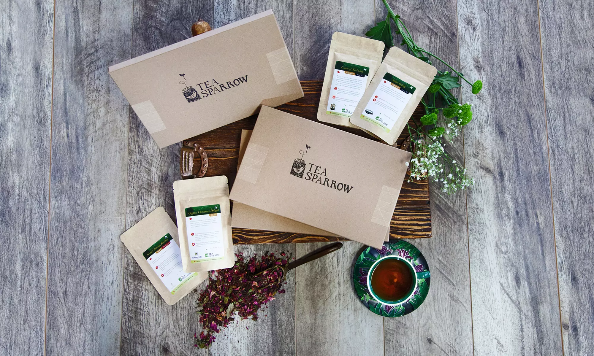 $15 for Delivery of One Curated Box of Teas from Tea Sparrow ($25 Value) - Primary Image