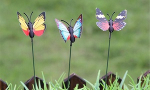 10 Butterfly Ornament Stakes